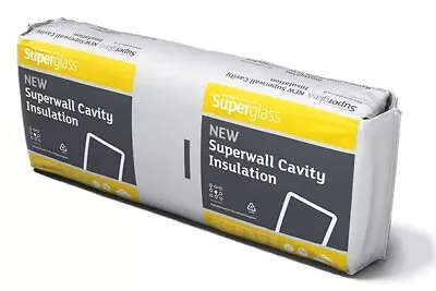 Superglass Superwall 36 Cavity Wall Batts 125mm • £18