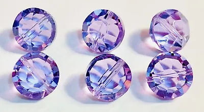 6pc Swarovski Crystal Alexandrite 10mm Lentil 5100 Beads; Color Changing • $9