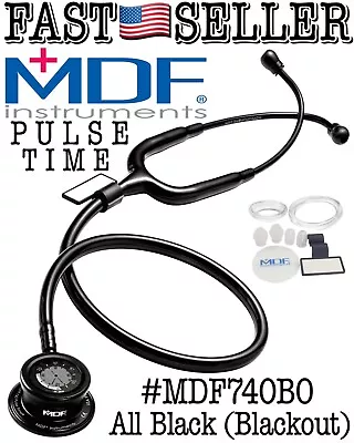 MDF Pulse Time 2in1 Single Head Stethoscope & Digital LCD Clock Blackout - NIB! • $113.72