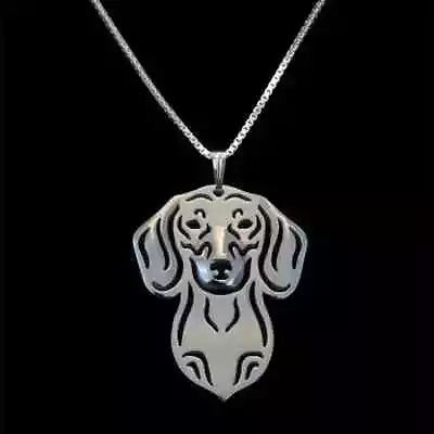 New Silver Plated Dachshund Charm Chain • $10