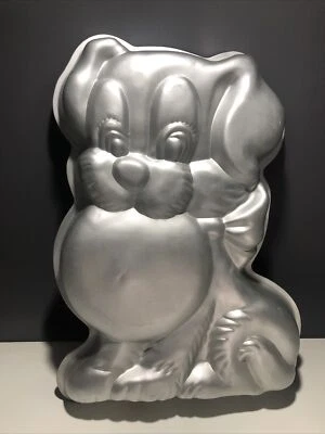$23 • Buy Vintage 1978 Wilton Playful Puppy Dog Aluminum Cake Pan Mold 502-7636 Large
