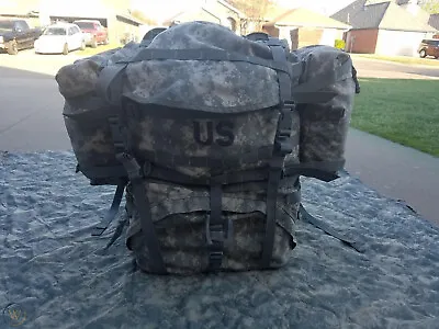 US MILITARY MOLLE Large Rucksack Field Pack Complete Frame Pouches Strap ACU EXC • $40.79