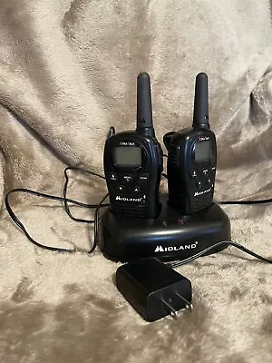 Midland LXT500PA Xtra Talk Two Way Radio 2 Pack W/ Charger - FOR PARTS • $9.99