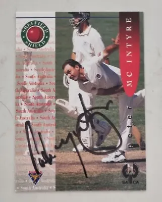 Peter McIntyre Signed Cricket Australia Futera Trade Card • $6.90