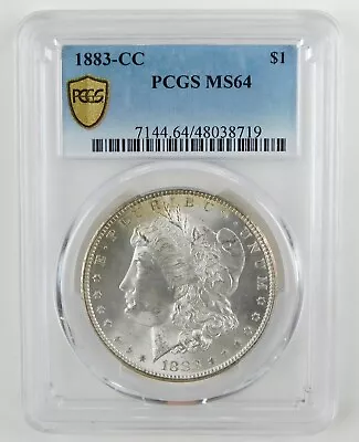 1883-CC $1 Morgan Silver Dollar PCGS MS64 Choice BU+ Coin C0239 • $305