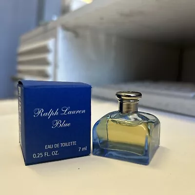 🎁Vintage New Mini 0.25 Oz Ralph Lauren Blue EDT Eau De Toilette Perfume • $30