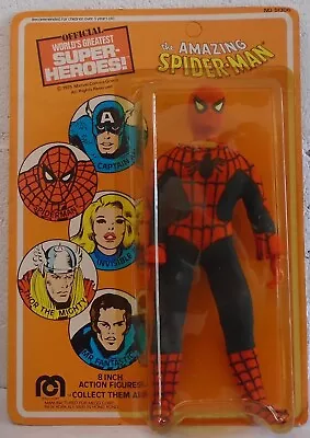 Marvel Mego 8  Amazing Spider-Man Vintage Super Hero 1975 MOC Unpunched READ • $399.99