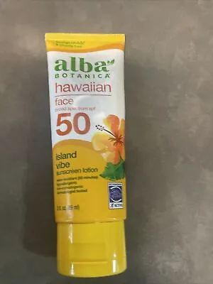 Hawaiian Face Sunscreen Lotion SPF 50 Island Vibe  3 Fl Oz (89 Ml) • $9.99