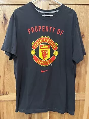 Nike Men Short Sleeve Manchester United Soccer Club Standard Fit Tee Shirt XL • $18