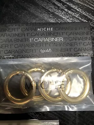 Miche Gold/ Brass Tone 1  Carabiners Set Of 4 New Replacement X2 + More Bundle • $69.99