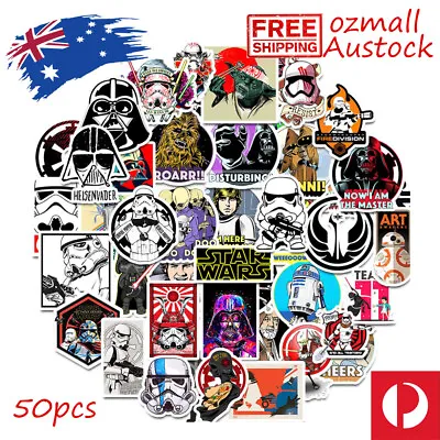 $4.99 • Buy 50pcs Star Wars P1 Vinyl Stickers Decal For Kids Car Skateboard Sticker Laptop  