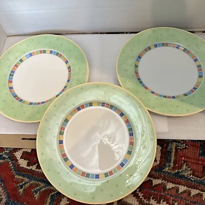 Villeroy & Boch Set Of 3 ‘Twist Alea Verde' Dinner Plates. • $24.99