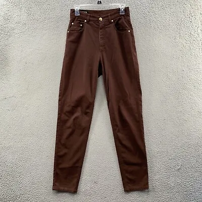 Vintage Escada Sport Women’s Brown High Waist Stretch Cotton Pants Size 36 / S • $36.40