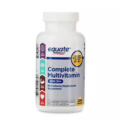 Equate Complete Multivitamin & Multimineral Supplement Men 50+ 200 Count.. • $10.40