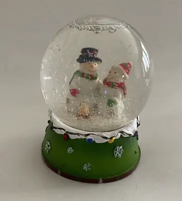 Vintage Snowman Snow Globe • $14.95