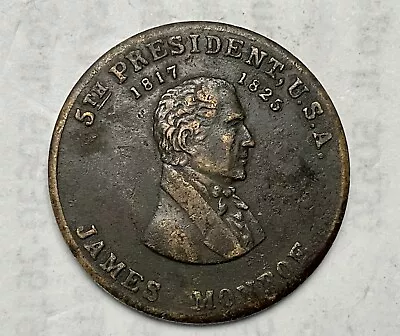 1930’s James Monroe 5th President  Commemorative Coin Token • $9