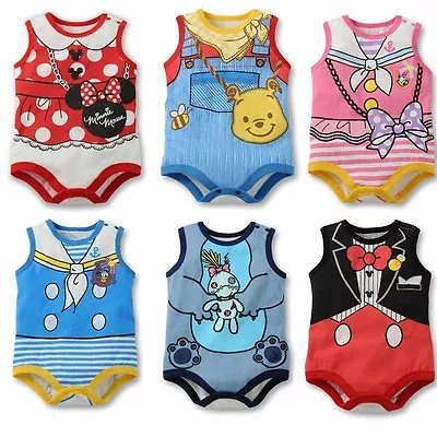 New Baby Boys Girls Disney Costume Romper One Piece Clothes Size 012 • $14.95