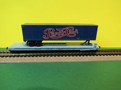 N - Micro-Trains - 50' Flat Car W/detachable Trailer Pepsi Cola   LN No Box • $13.99