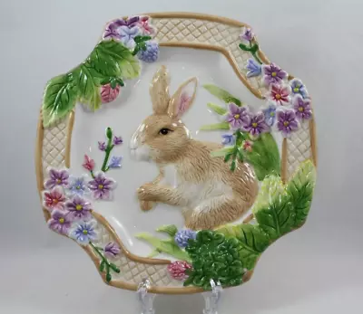 Sapota 3D Spring Easter Bunny Rabbit Plate • $14.99