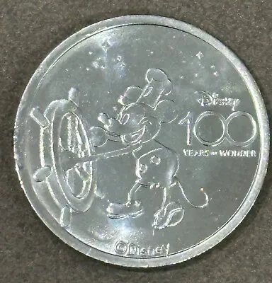 Disneyland 100 Anniversary Medallion 2023 Steamboat Willie (RETIRED) • $10