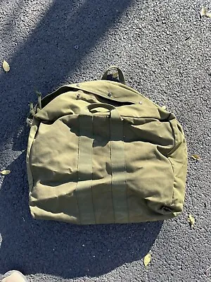 Vtg 1960s Military Army Canvas Duffle Bag Laundry Duffle Vietnam Travel Zipper • $49.99