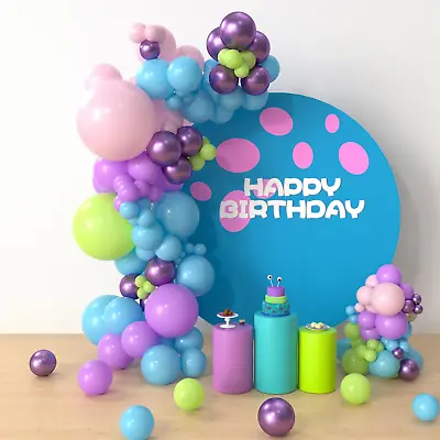 Monster Cartoon Inc Party Supplies- 133 Pcs Monster Theme Inc Party Balloon Garl • $32.96