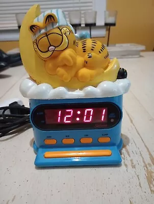  Vintage Garfield Alarm Clock Working Condition • $29