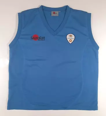 Medium Mens Rare DERBYSHIRE COUNTY CRICKET Sleeveless Jumper Vest Shirt 2014 • £23.99