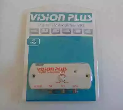 Vision Plus VP2 Digital Amplifier 4 Caravan Television TV Aerial Signal Booster • £26.60