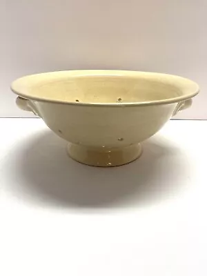 Mamma Ro Colander Strainer Cream Pottery Made In Italy Earthenware Unique • $44.99