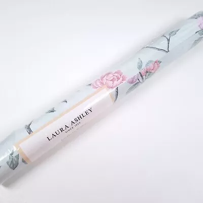 Laura Ashley Eglantine Eau De Nil Wallpaper 113371 Tree Floral Leaf Bird Pattern • £34.99