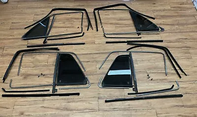 VW MK2 Golf Jetta Set Westy Chrome Window Seals Rail Trim Moldings Scrappers OEM • $320