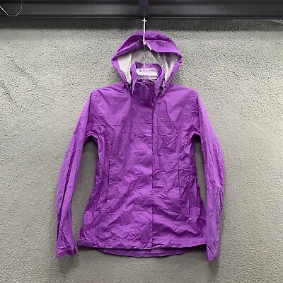 Marmot PreCip XS Purple Taped Seams Packable Hooded Rain Windbreaker Jacket Coat • £23.48