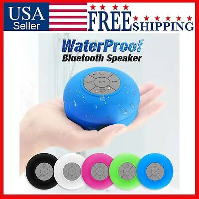 Waterproof Bluetooth Wireless Shower Speaker Handsfree Music Mic Suction Car • $9.49