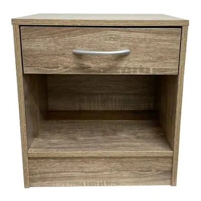 Bedside Table Drawer Cabinet Nightstand Storage Home Bedroom Furniture Shelf • £27.90