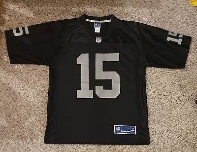 Michael Crabtree Raiders Pro Line Screen-Printed Black Jersey Medium M • $29.99