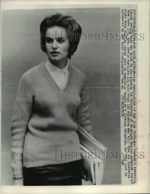 1964 Press Photo Marina Oswald Lee Harvey Oswald's Widow Ann Arbor Michigan • $24.88