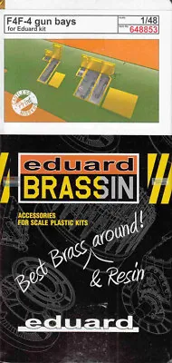 EDU648853 1:48 Eduard Brassin Print - F4F-4 Wildcat Gun Bay Set (EDU Kit) • $27.54