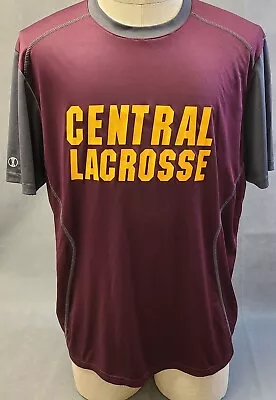 Holloway Central Michigan University Lacrosse Maroon Shirt NCAA Size Large Used • $4.99