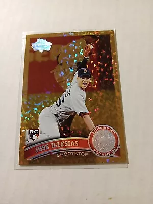 2011 Topps Update Cognac Diamond Anniversary Jose Iglesias #US9 RC Red Sox Mets • $2.50