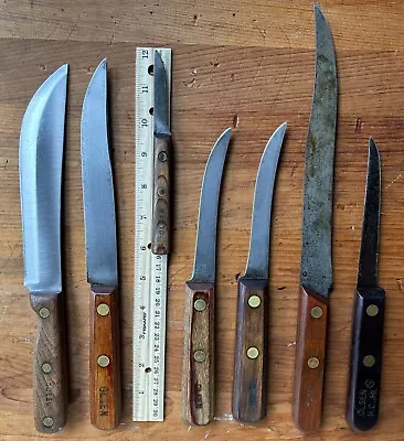 Vintage Olsen Knives Butcher Fillet Kitchen Knives • $49.99