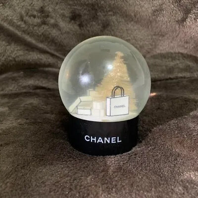 CHANEL Snow Globe Dome White Christmas Tree Customer Limited Novelty Benefit VIP • $169.24