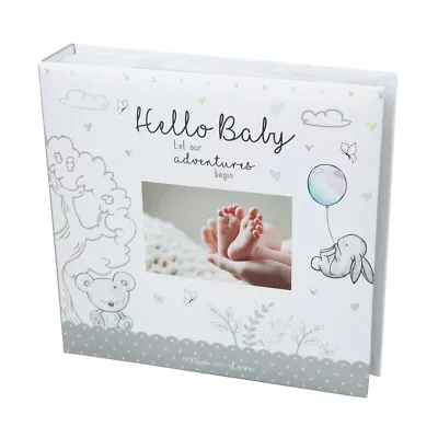 Hugs & Kisses Newborn Baby Photo Album Holds 200 6x4 Photos Keepsake • £7.99