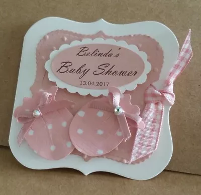 Hand Crafted Baby Shower Invitations Cards.With Envelopes Pks 10203040 And 50 • £12.93