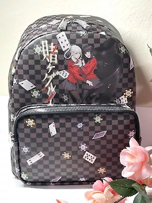 Kakegurui Yumeko & Kirari Checkered W/ Playing Cards & Poker Chips Mini Backpack • $121.50