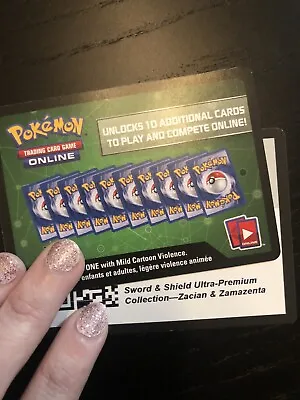 Pokemon Sword & Shield Ultra-Premium Collection Zacian & Zamazenta PTCGO CODE • $15