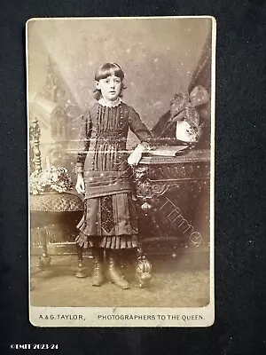 CDV Girl Book By A & G Taylor Manchester Antique Victorian Fashion History Photo • $5.68