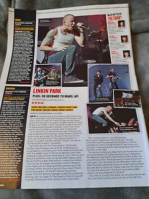 Linkin Park Chester Bennington Full Page Magazine Review Article/ Poster / Photo • £5