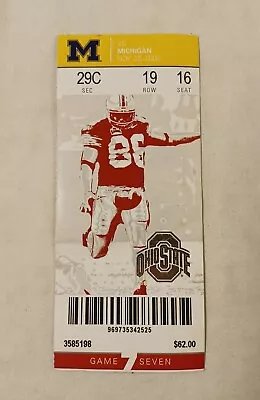 Ohio State Vs Michigan 11 22 2008 Game 7 College Football Ticket Stub • $11.72