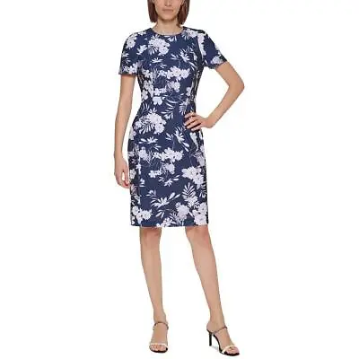 $56.55 • Buy Calvin Klein Womens Knit Floral Work Sheath Dress BHFO 6627